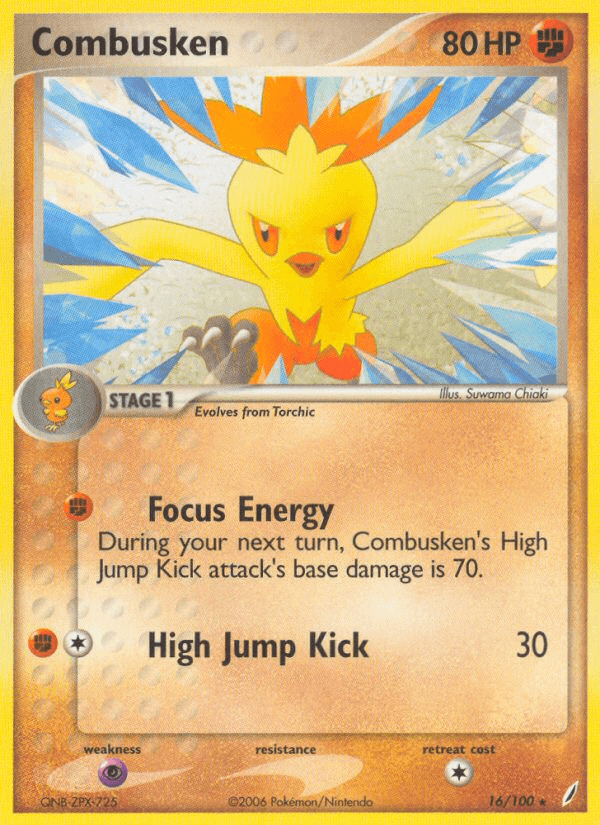Carta Combusken 16/100 do set Crystal Guardians — Pokémon TCG | Bynx