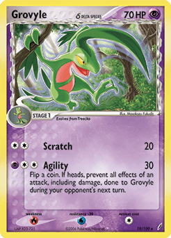 Grovyle δ 19/100 — Crystal Guardians