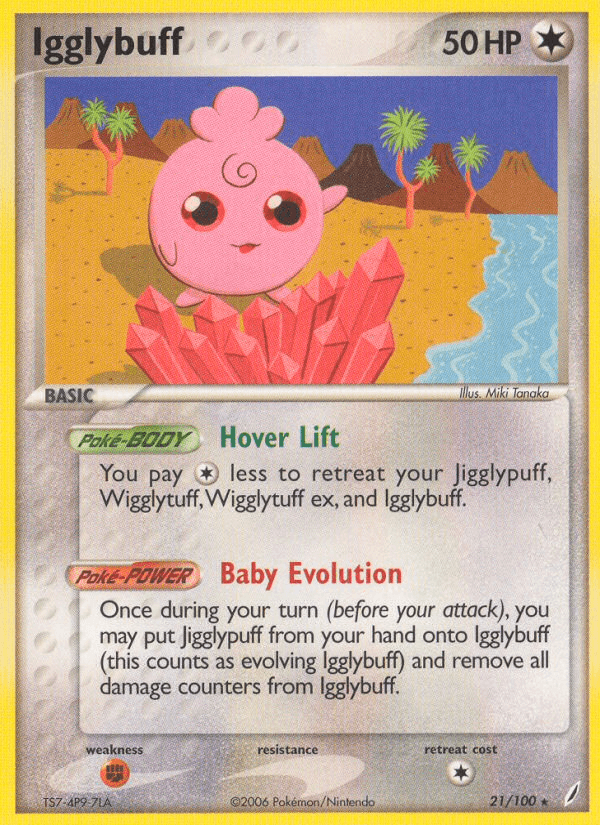 Carta Igglybuff 21/100 do set Crystal Guardians — Pokémon TCG | Bynx