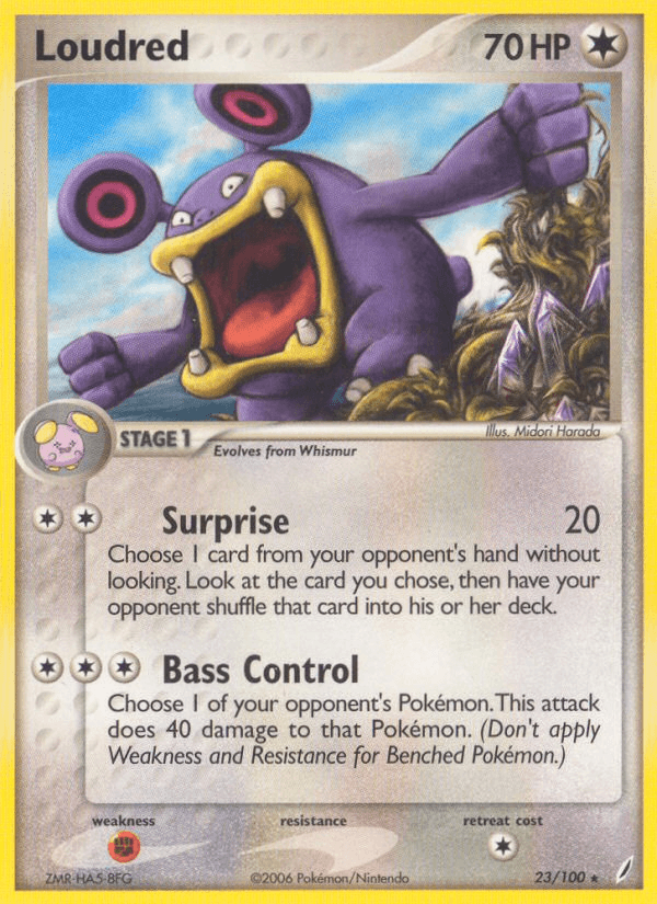 Carta Loudred 23/100 do set Crystal Guardians — Pokémon TCG | Bynx