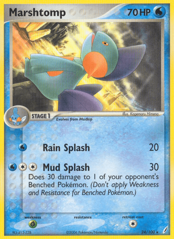 Carta Marshtomp 24/100 do set Crystal Guardians — Pokémon TCG | Bynx