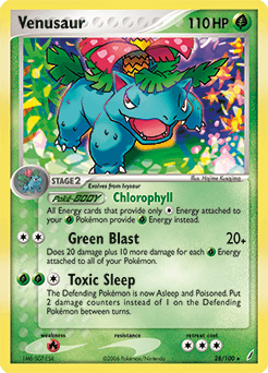 Venusaur 28/100 — Crystal Guardians