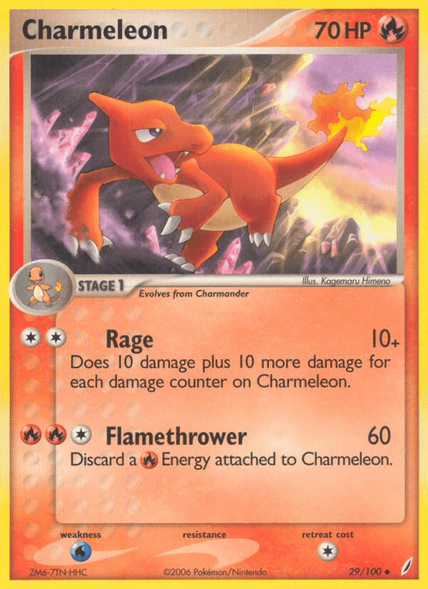 Carta Charmeleon 29/100 do set Crystal Guardians — Pokémon TCG | Bynx