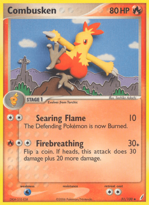 Carta Combusken 31/100 do set Crystal Guardians — Pokémon TCG | Bynx