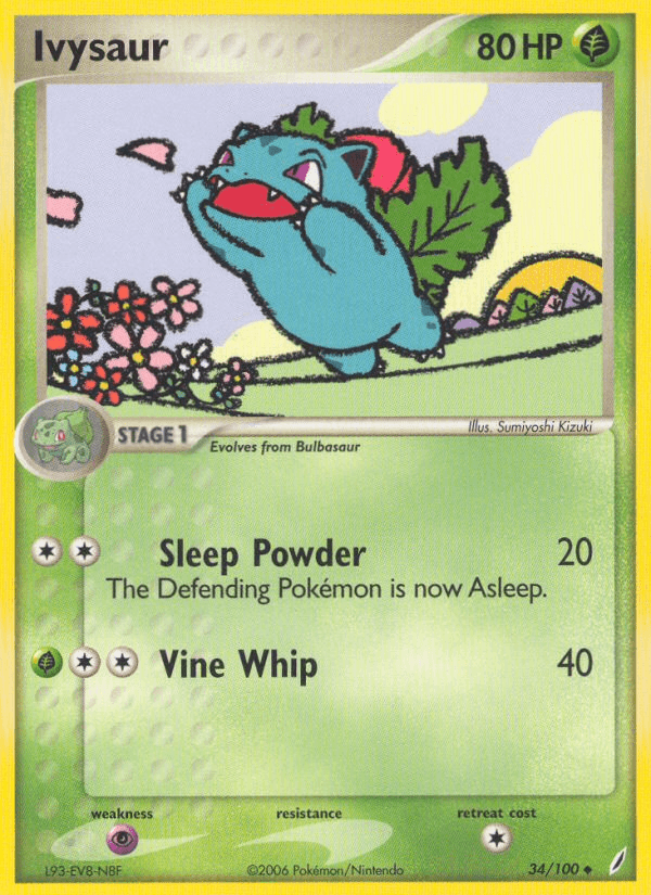 Carta Ivysaur 34/100 do set Crystal Guardians — Pokémon TCG | Bynx