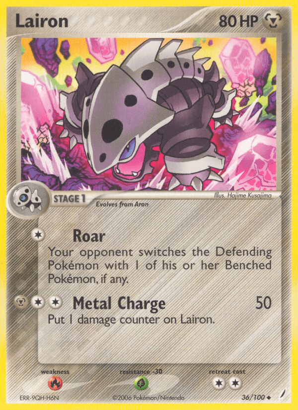 Carta Lairon 36/100 do set Crystal Guardians — Pokémon TCG | Bynx