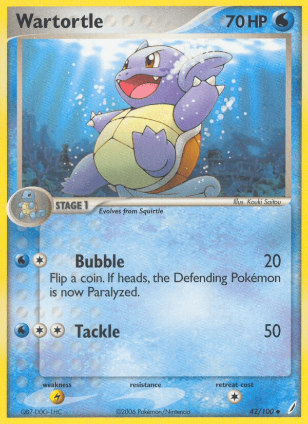 Carta Wartortle 42/100 do set Crystal Guardians — Pokémon TCG | Bynx