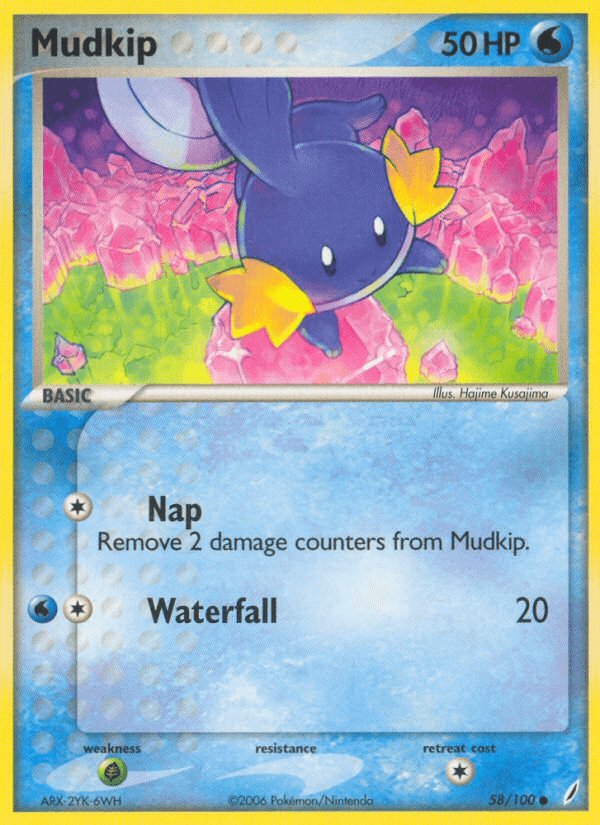 Carta Mudkip 58/100 do set Crystal Guardians — Pokémon TCG | Bynx