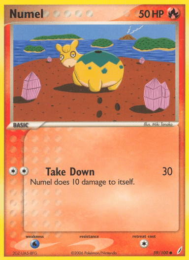 Carta Numel 59/100 do set Crystal Guardians — Pokémon TCG | Bynx