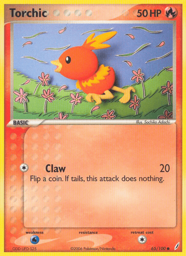 Carta Torchic 65/100 do set Crystal Guardians — Pokémon TCG | Bynx