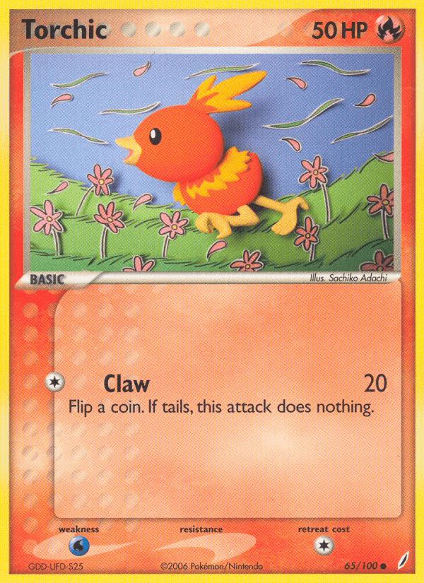 Carta Torchic 65/100 do set Crystal Guardians — Pokémon TCG | Bynx