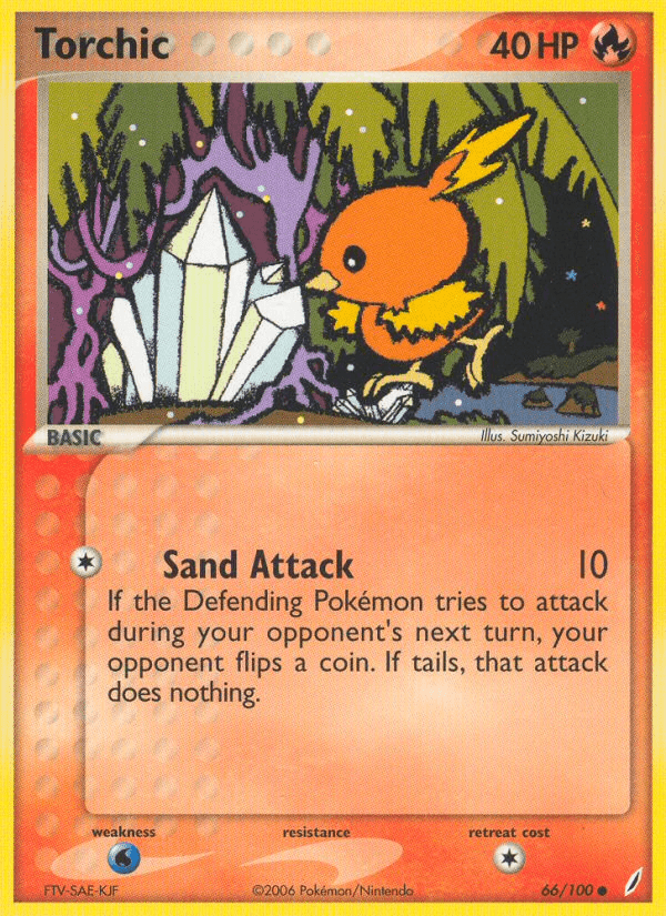 Carta Torchic 66/100 do set Crystal Guardians — Pokémon TCG | Bynx