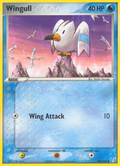 Carta Wingull 70/100 do set Crystal Guardians — Pokémon TCG | Bynx