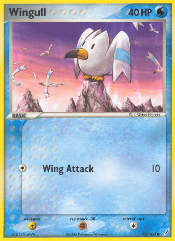 Carta Wingull 70/100 do set Crystal Guardians — Pokémon TCG | Bynx