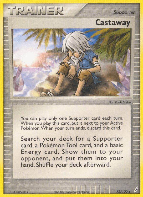 Carta Castaway 72/100 do set Crystal Guardians — Pokémon TCG | Bynx