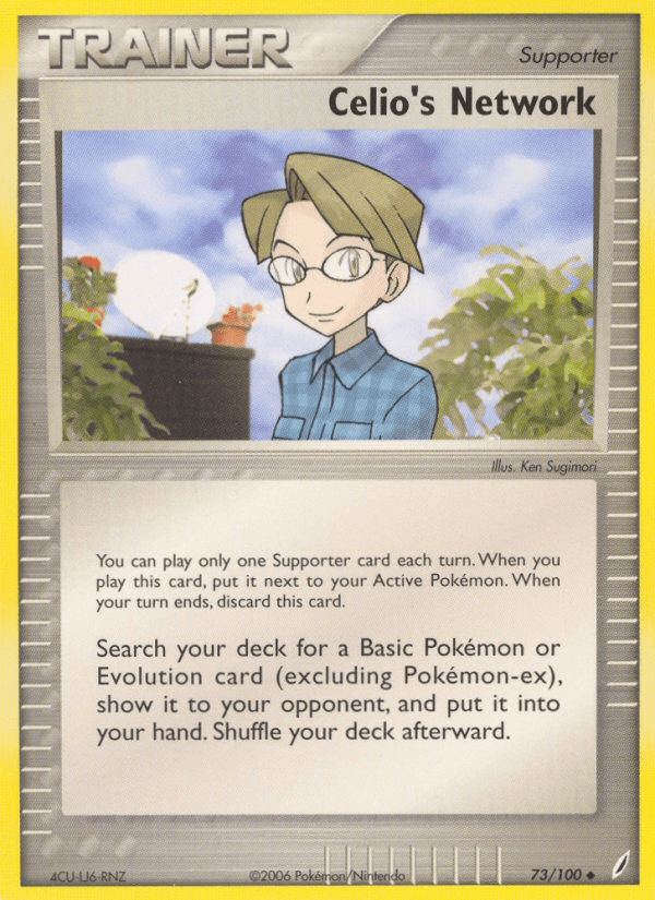 Carta Celio's Network 73/100 do set Crystal Guardians — Pokémon TCG | Bynx