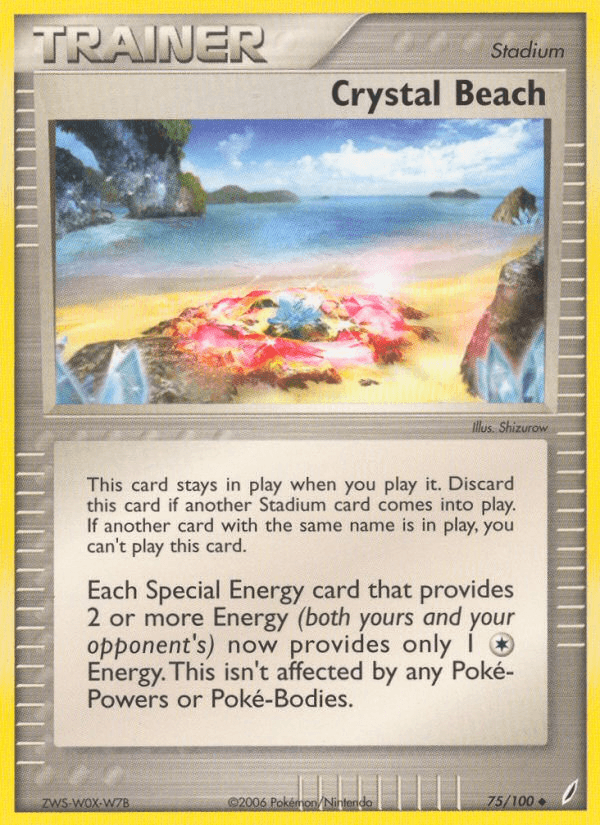 Carta Crystal Beach 75/100 do set Crystal Guardians — Pokémon TCG | Bynx