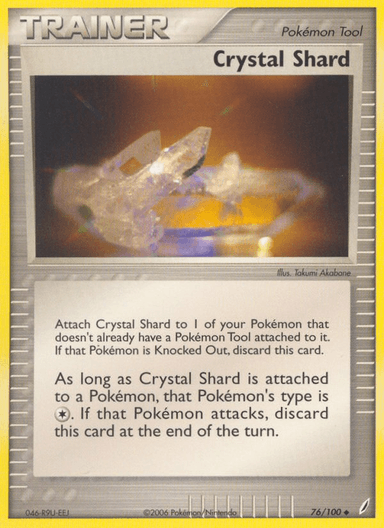 Carta Crystal Shard 76/100 do set Crystal Guardians — Pokémon TCG | Bynx