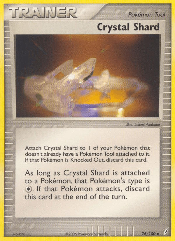 Carta Crystal Shard 76/100 do set Crystal Guardians — Pokémon TCG | Bynx