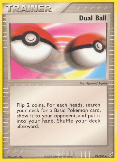 Carta Dual Ball 78/100 do set Crystal Guardians — Pokémon TCG | Bynx