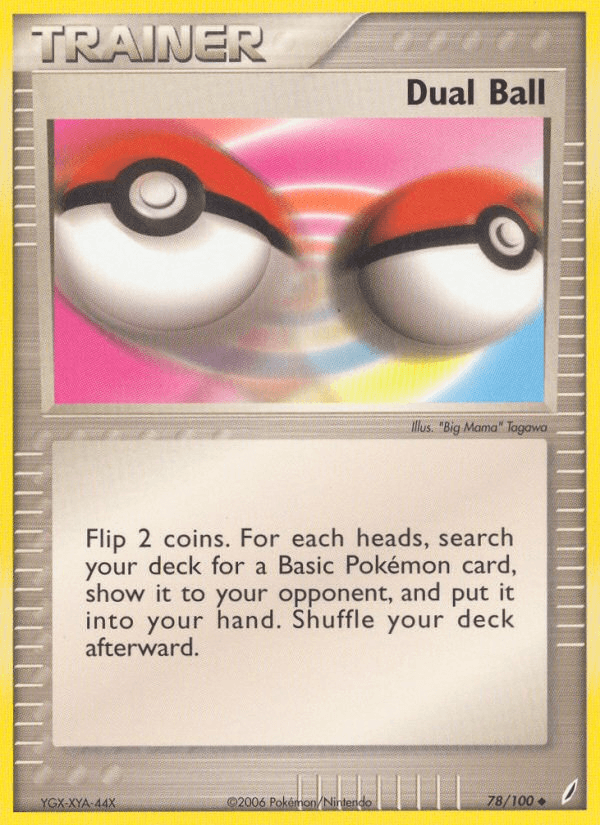 Carta Dual Ball 78/100 do set Crystal Guardians — Pokémon TCG | Bynx