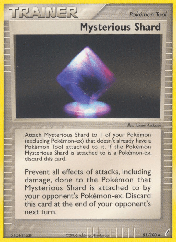 Carta Mysterious Shard 81/100 do set Crystal Guardians — Pokémon TCG | Bynx