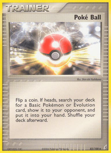 Carta Poké Ball 82/100 do set Crystal Guardians — Pokémon TCG | Bynx
