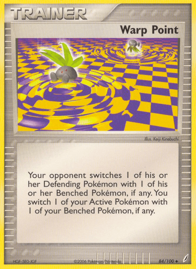 Carta Warp Point 84/100 do set Crystal Guardians — Pokémon TCG | Bynx