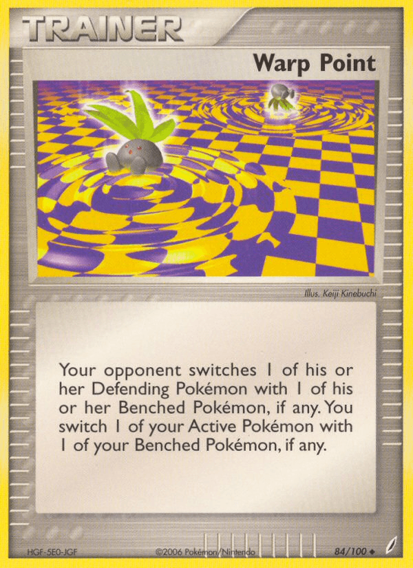 Carta Warp Point 84/100 do set Crystal Guardians — Pokémon TCG | Bynx