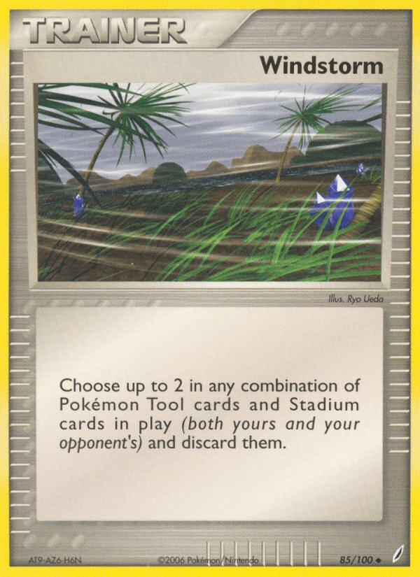 Carta Windstorm 85/100 do set Crystal Guardians — Pokémon TCG | Bynx