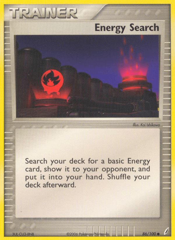 Carta Energy Search 86/100 do set Crystal Guardians — Pokémon TCG | Bynx