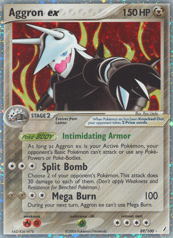 Carta Aggron ex 89/100 do set Crystal Guardians — Pokémon TCG | Bynx