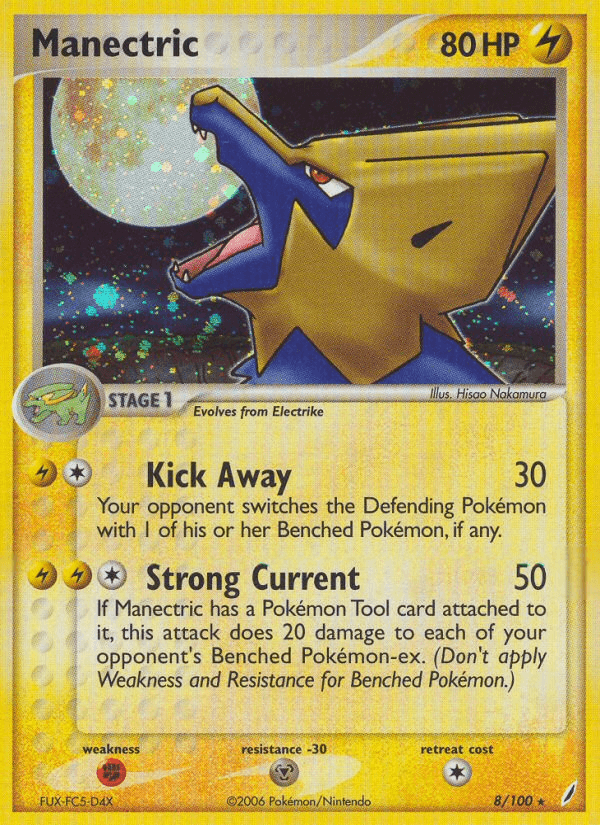 Carta Manectric 8/100 do set Crystal Guardians — Pokémon TCG | Bynx
