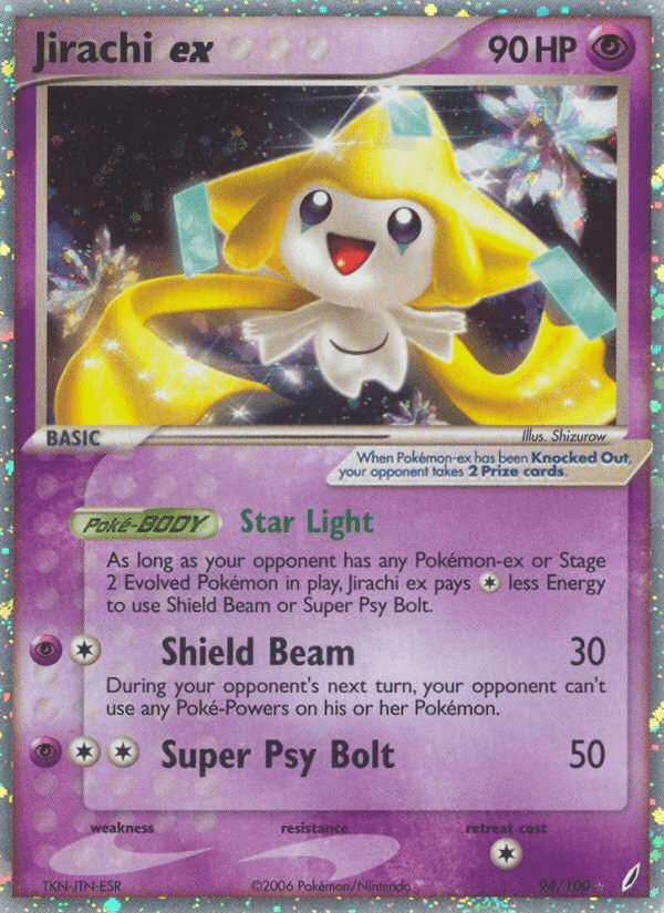 Carta Jirachi ex 94/100 do set Crystal Guardians — Pokémon TCG | Bynx