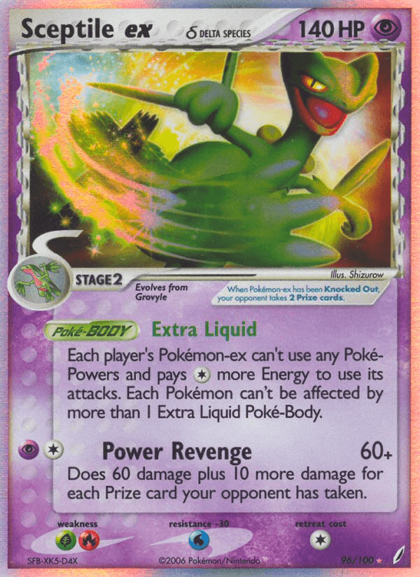 Carta Sceptile ex δ 96/100 do set Crystal Guardians — Pokémon TCG | Bynx