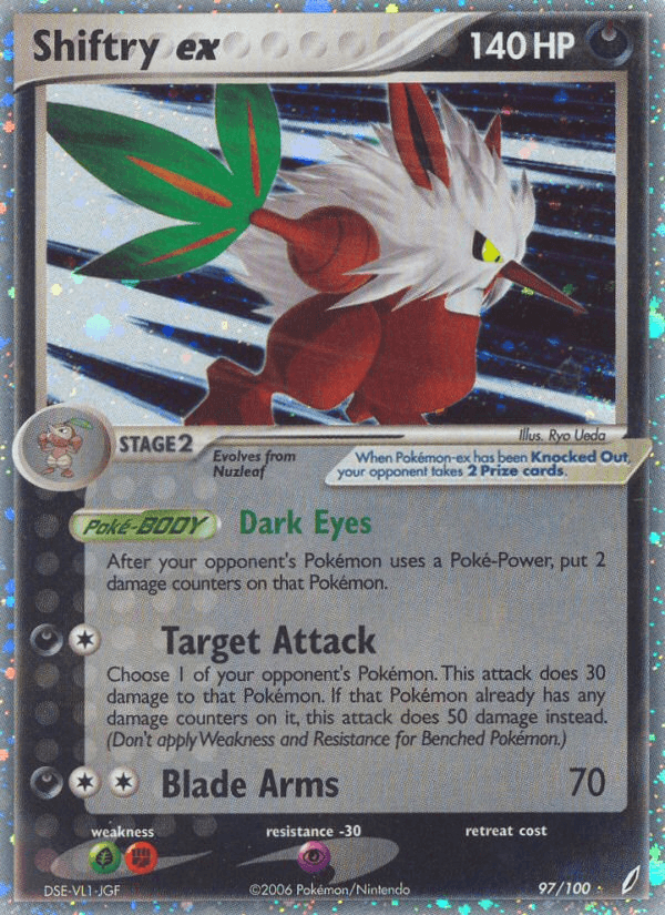Carta Shiftry ex 97/100 do set Crystal Guardians — Pokémon TCG | Bynx