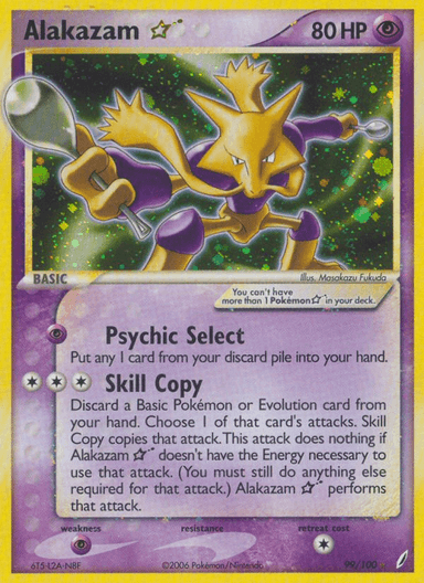 Carta Alakazam ★ 99/100 do set Crystal Guardians — Pokémon TCG | Bynx