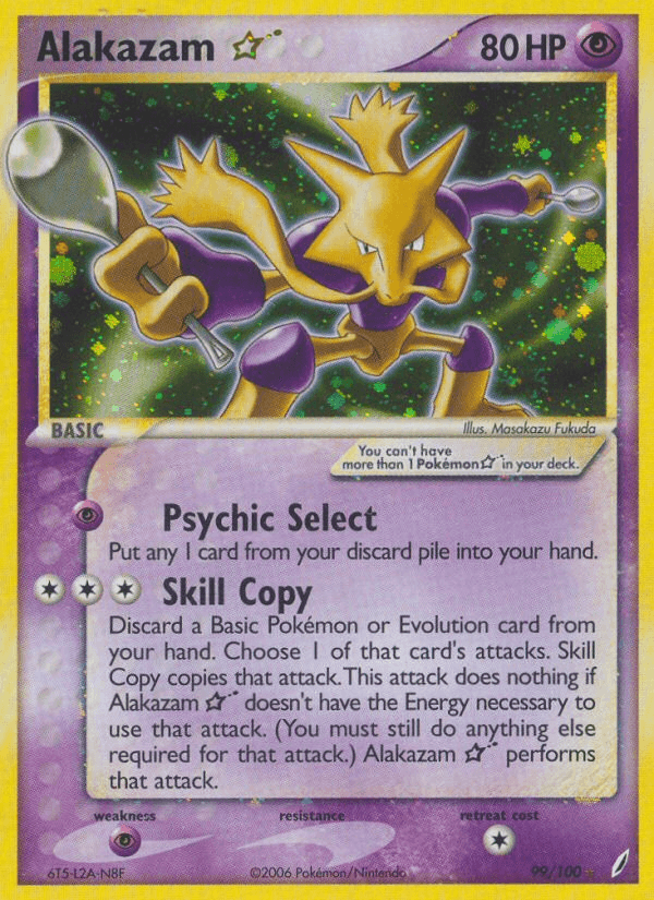 Carta Alakazam ★ 99/100 do set Crystal Guardians — Pokémon TCG | Bynx