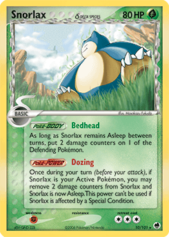 Snorlax δ 10 — Dragon Frontiers