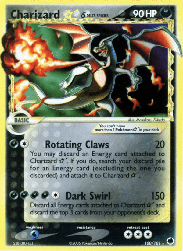 Carta Charizard ★ δ 100/101 do set Dragon Frontiers — Pokémon TCG | Bynx