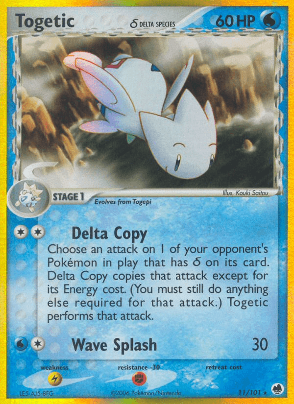 Carta Togetic δ 11/101 do set Dragon Frontiers — Pokémon TCG | Bynx