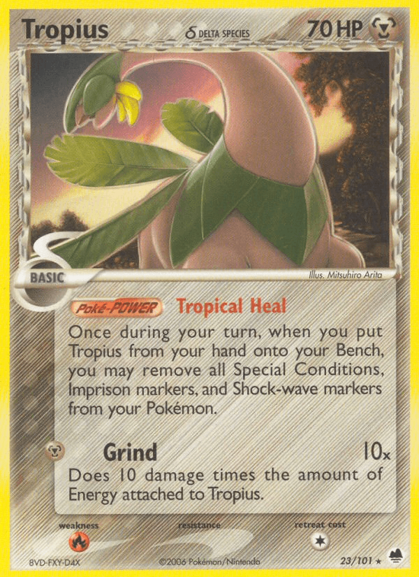 Carta Tropius δ 23/101 do set Dragon Frontiers — Pokémon TCG | Bynx