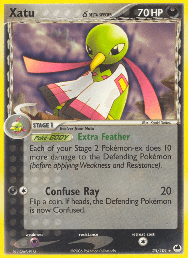 Carta Xatu δ 25/101 do set Dragon Frontiers — Pokémon TCG | Bynx
