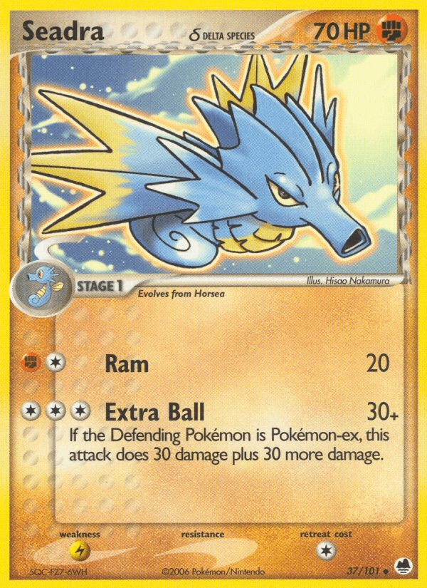 Carta Seadra δ 37/101 do set Dragon Frontiers — Pokémon TCG | Bynx