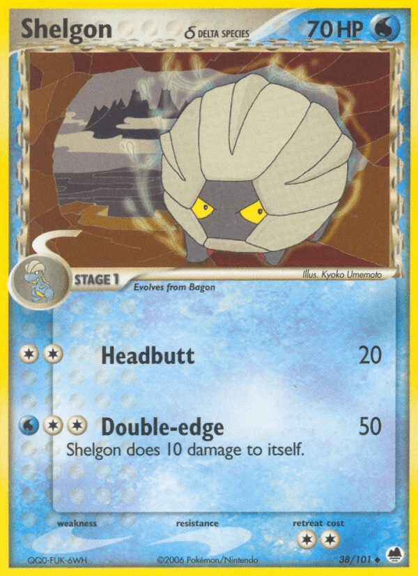 Carta Shelgon δ 38/101 do set Dragon Frontiers — Pokémon TCG | Bynx