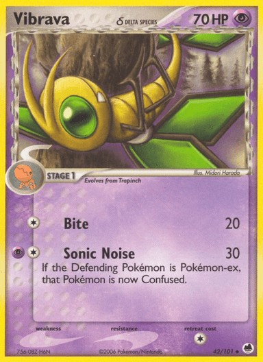 Carta Vibrava δ 42/101 do set Dragon Frontiers — Pokémon TCG | Bynx