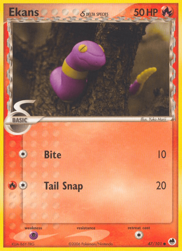 Carta Ekans δ 47/101 do set Dragon Frontiers — Pokémon TCG | Bynx