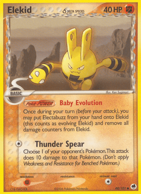 Carta Elekid δ 48/101 do set Dragon Frontiers — Pokémon TCG | Bynx