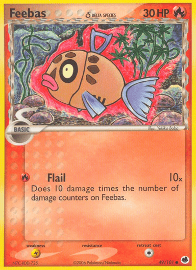 Carta Feebas δ 49/101 do set Dragon Frontiers — Pokémon TCG | Bynx
