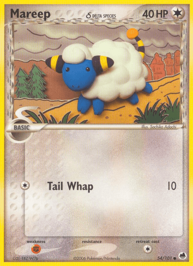 Carta Mareep δ 54/101 do set Dragon Frontiers — Pokémon TCG | Bynx